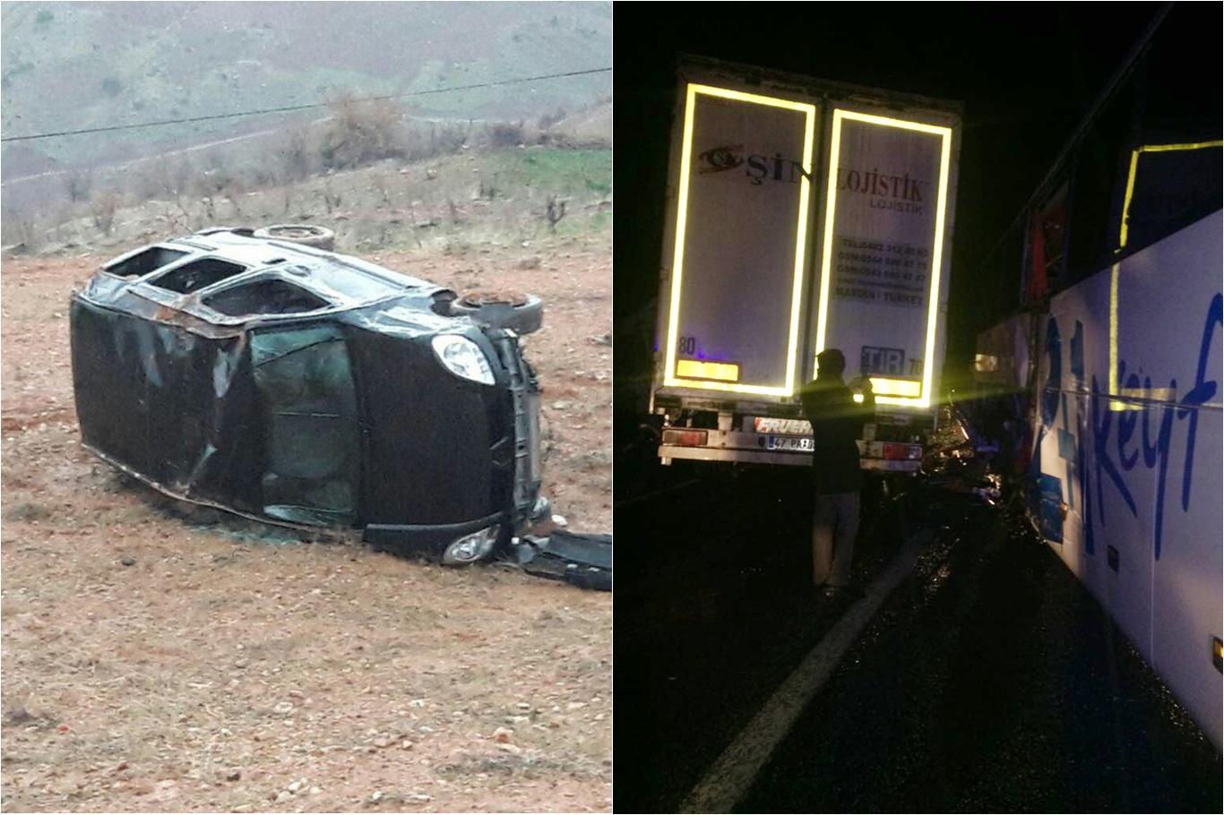 Siirt ve Bitlis'te trafik kazaları: 5 yaralı
